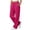 Hot Pink #40, variant on WULMLEO Women's Sweatpants Solid Elastic Waist Wide Leg Fall Winter Paloma Pants Trendy Work Pant Trendy Oversized Trousers with Pockets Light Green L