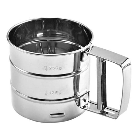 

Hand Held Flour Semi Automatic Baking Tool Stainless Steel Cake Household Separation Powder Hand Pressed Sugar Mesh Sieve