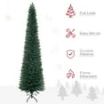 thumbnail image 4 of HOMCOM Arbre de Noël Artificiel 7 Pieds Arbre de Noël en Forme de Crayon pour Maison Intérieur Vert, 4 of 10