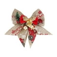 thumbnail image 2 of Skegnu Christmas Tree Decorations 2024 Christmas Bow Pendant With Christmas Tree Gift Box Set Decoration Linen Printed Letter Bow Chritmas Decor, 2 of 6
