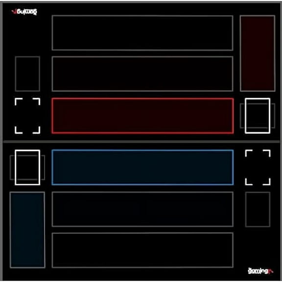 The Gaming Mat Company 2 Player Playmat for Dragon Ball TCG Large 28.3 x 28.3 Water Resistant Trading Card Game Mat