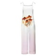 thumbnail image 4 of Roncen Women's Printed Overalls - Adjustable Straps Loose Fit Wide Leg Jumpsuit with Pockets, 4 of 5