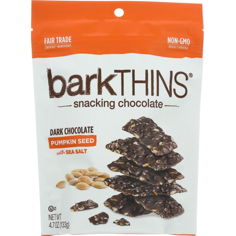 BARKTHINS Dark Chocolate Pumpkin Seed With Sea Salt, 4.7 oz