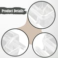 thumbnail image 6 of Serenable 2 Pieces No Mess Bird Feeder for Cage Cage Accessories Transparent Removable Budgies Cockatiel Macaw Anti Slip Food Container, 6 of 9