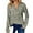 D-Green, variant on Long Sleeve Shirts for Women Fall V Neck Waffle Knit Blouses Dressy Casual Tunic Tops Ladies Work Clothes