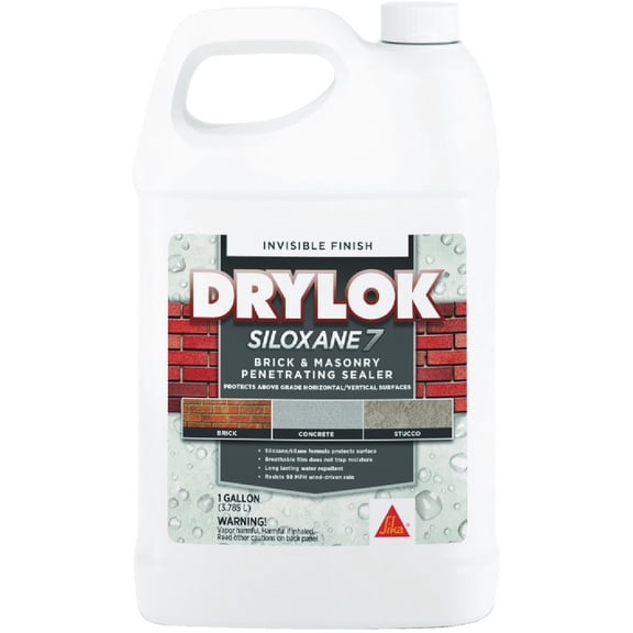 United Gilsonite Ugl 23613 1 Gallon Drylok Siloxane 7 Brick & Masonry Penetrating Sealer — Exterior Wood Surfaces, UV-Resistant Formula