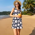 thumbnail image 3 of Disketp Cute Basebal para Vestido sin Mangas para Mujeres, Vestidos de Verano para Mujeres, Casual y Holgado para la Playa, 3 of 7