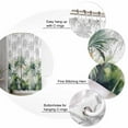 thumbnail image 6 of Summer Tropical Leaves Waterproof Fabric Shower Curtain, Green Botanical Palm Trees Shower Curtain for Bathroom Curtains Bathtubs Hotel Washable Shower Curtains with 12 Hooks Standard 72x72, 6 of 6