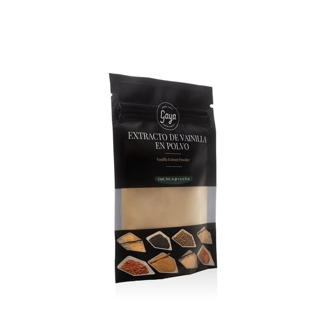 Extracto Natural de Vainilla en Polvo Mexicano. Gaya Vainilla y Especias. Extractos naturales -1 KG