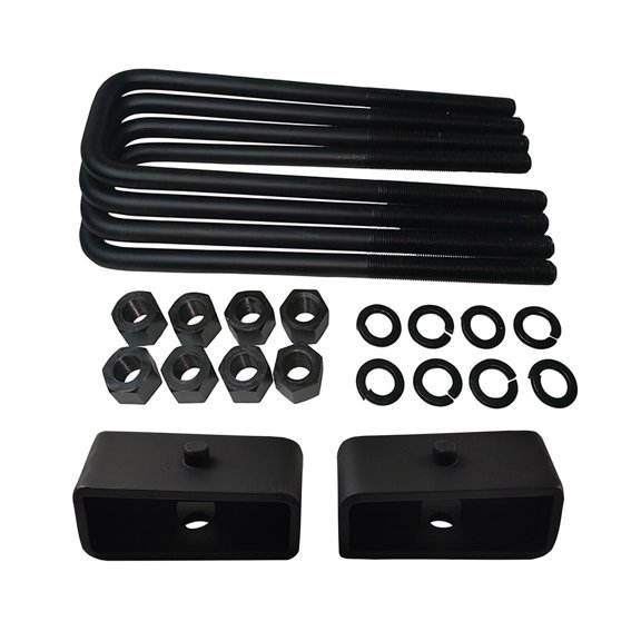 95-99 Tahoe 4WD 1" Rear Suspension Lift Solid Steel Blocks 12" U Bolts