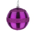 thumbnail image 3 of National Tree Company Christmas Ornaments, Purple, Swirling Glitter, Shatterproof, Set of 4, 3 of 4
