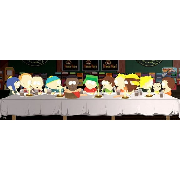 Rolled Poster South Park Last Supper 21'' x 62'' Poster