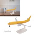 thumbnail image 4 of Modelo de avión de pasajeros de aleación, modelo de avión de fundición a presión, juguete de avión amarillo con soporte de exhibición, 4 of 9