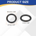 thumbnail image 2 of Uxcell 50pcs Nitrile Rubber O-Rings 17mm OD 12.2mm ID 2.4mm Width Metric Buna-N NBR Sealing Gasket Plumbing Sealing Repair O Rings for Car Auto Vehicle Repair Faucet Air Gas, 2 of 7
