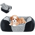thumbnail image 1 of Washable Dog Bed with Removable Cushion for Medium Small Dogs Easy to Wash Pet Sofa Bed with Side Rectangle Bolster Cat Bed Calming Cuddle Puppy Bed Slip Bottom CM, 1 of 6