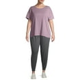 thumbnail image 3 of Terra & Sky Women's Plus Size Relaxed Crewneck T-Shirt, 3 of 6
