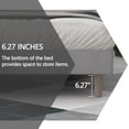 thumbnail image 3 of alazyhome King Size Upholstered Platform Bed Frame, Easy Assemble, Light Grey, 3 of 6