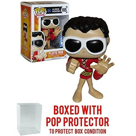 Funko Pop DC Super Heroes Legion of Collectors - Plastic Man 165 Vinyl Figure Bundled with Free Pop BOX PROTECTOR CASE