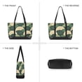 thumbnail image 6 of FORMRS Canvas Laptop Tote Bag for Women with 15.6" Computer Compartments Shoulder Handbag, Green Abstract Shapes, 6 of 7