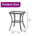 thumbnail image 6 of PARKWELL Wicker Patio Swivel Rocking Chairs PE Rattan Patio Furniture Set, Gray Wicker and Gray Cushion, 6 of 6
