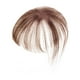 thumbnail image 5 of Flequillo postizo con clip para mujer, extensión de flequillo para la frente, pieza de cabello postiza con clip Marrón claro, 5 of 9
