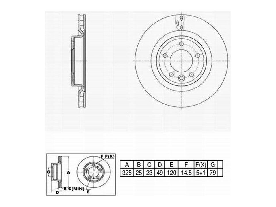 UltraHC Coated High Carbon Brake Rotor, Rear UR007110, Land Rover Range Rover Sport 2020-2018