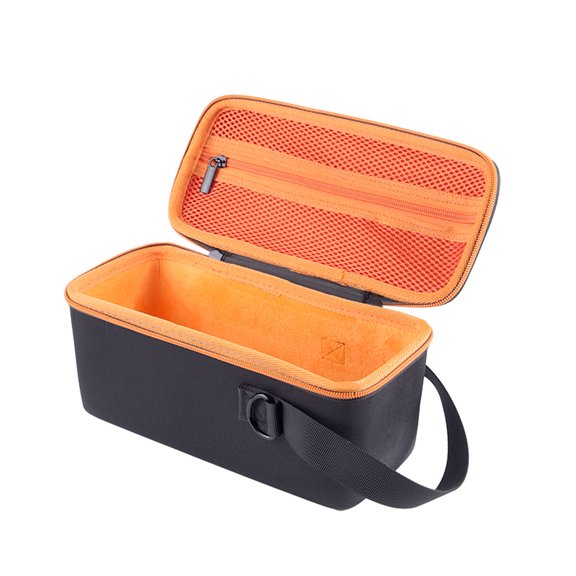Portable Wireless Bluetooth-compateble Hard EVA Speaker Case for JBL Charge 6 Speaker Storage Bag-Orange