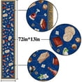 thumbnail image 3 of Linen Passover Table Runner Pesach Jewish Seder Matzo Home Dining Room Kitchen Table Decoration (13.8" x 71"), 3 of 6