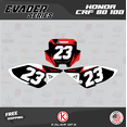 thumbnail image 3 of Kalair GFX Graphics Kit for Honda CRF80 (2004-2010) Evader Series, 3 of 5
