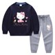 thumbnail image 5 of Conjunto de Sudadera con capucha de cuello redondo de Hello Kitty, nueva ropa para niños, pantalones de manga larga con bonitos dibujos, traje de algodón para bebé de dos piezas, 5 of 5