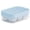 Blue, variant on Safeglitz 6 Compartments Tray Ice Making, 6-Compartment Press Ice Cube Tray, One-Press Release Empties All Compartments, Soft Rubber, Stackable, Blue