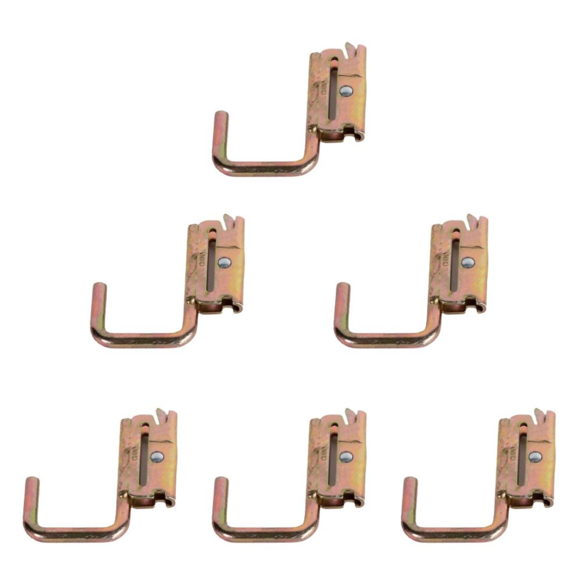 6pc ETrack Hooks, ETrack Accessories , 2 Inch Etrack J Hooks