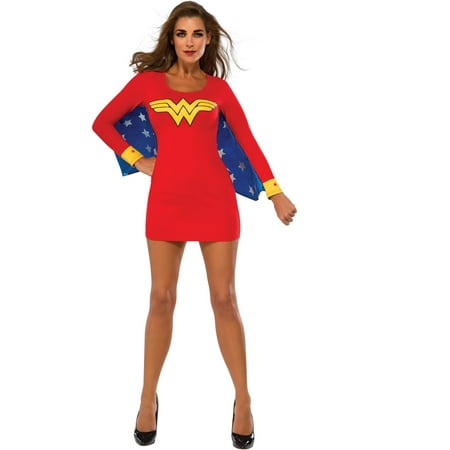 Sexy Wonder Woman Cape Dress Costume
