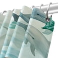 thumbnail image 5 of Dolphin Waterproof Bathroom Curtain Set with Hooks - Printed Shower Curtain for Bathroom Decoration, 5 of 5