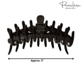 thumbnail image 5 of Parcelona French Rake Large Celluloid Acetate Jaw Hair Claw for Women and girls, 5 of 20