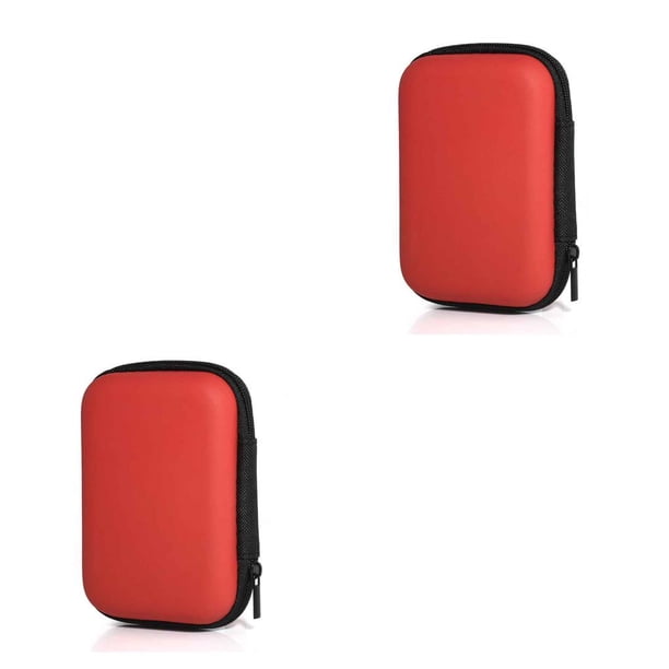 Cateissary Estuche de transporte portátil para auriculares con cremallera, caja de almacenamiento para auriculares con cable, organizador, bolsa de Type3 NO3