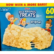 Angle View: - Rice Krispies Treats, Original Marshmallow, 0.78oz Pack, 60 per Carton
