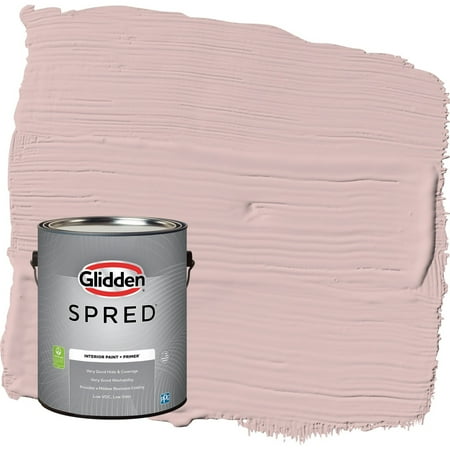 Glidden Spred Tea Time / Pink, Flat Interior Paint with Primer, 1 Gallon