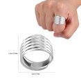 thumbnail image 3 of 2 anillos de metal para mujer, delicados anillos ajustables minimalistas., 3 of 7