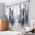thumbnail image 6 of Black and Cat Blackout Curtains Thermal Insulation 63 inch Grommet for Bedroom Living Room Bathroom Kitchen Windows 2 Pack, 6 of 6