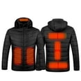 thumbnail image 2 of Dyfzdhu Heated Jacket Women Men Usb Charging Heating Winter Coats Graphene Long Sleeve Plus Size Down Jacket Black, 2 of 9