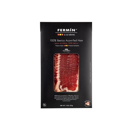 FERMIN Iberico de Bellota Ham Sliced by Hand Gluten-Free 2 oz FERMIN Iberico de Bellota Ham Sliced by Hand Gluten-Free 2 oz