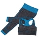 thumbnail image 2 of Conjuntos de gimnasia para mujer, sujetador de yoga, leggings, ropa deportiva para fitness (azul L), 2 of 3
