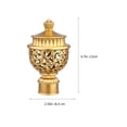 thumbnail image 2 of QUMIIRITY 6 Pcs Capuchons Décoratifs pour Tringle à Rideau Rétro Embout de Tringle à Rideau Doré, 2 of 5