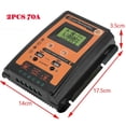thumbnail image 5 of Motor Genic 2pcs 70A12/24V MPPT Solar Charger Controller Panel Battery Regulator, 5 of 8