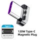 thumbnail image 1 of Fonken 120W USB tipo C adaptador de Cable magnético convertidor de Cable para Ipad Pro Macbook 2019 2018 conector de Cable adaptador de imán doblado Tan Jianjun unisex, 1 of 2