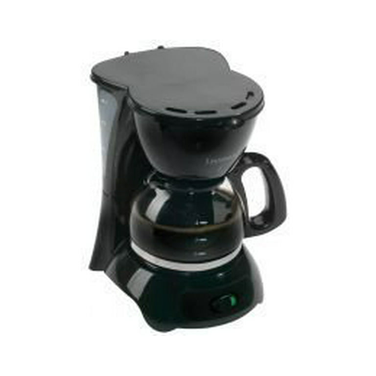 Continental Electric 4 Cup Black Coffee Maker