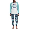 thumbnail image 3 of Jolly Jammies Men's Snow It All Matching Family Pajamas Set, 2-Piece, Sizes S-XXL, 3 of 6