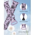 thumbnail image 4 of Wearlizer Floral Engraved Band Compatible with Apple Watch Bands 41mm 40mm 38mm 49mm 45mm 44mm 42mm Women, Two-Tone Flower Soft Silicone Cute Sport Strap for iWatch Series 9 8 7 6 5 4 3 2 1 SE Ultra, 4 of 7