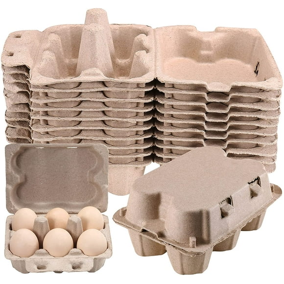 Stock Your Home View Style Egg Cartons (15 Pack) One Dozen Egg Cartons with  Display Windows for Viewing Eggs - Holds 180 Total Eggs - Eco-Friendly Egg